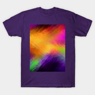 Trippy Psychedelic Fractal Galaxy Abstract Painting Print Pattern T-Shirt